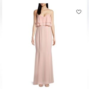 Likely Full Length Monte Ruffle Gown